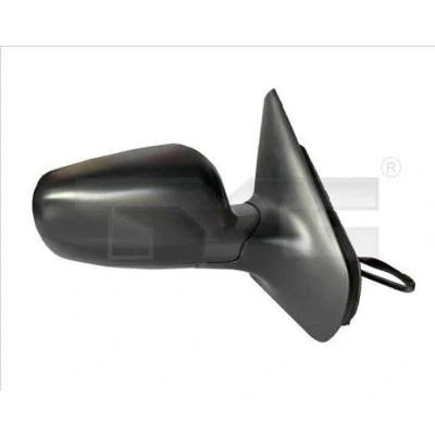 Immagine di specchio retrovisore esterno Tyc 337 0297 Dx nero per regolazione elettrica specchio, convesso, tonalità blu, termico, Grande alloggiamento