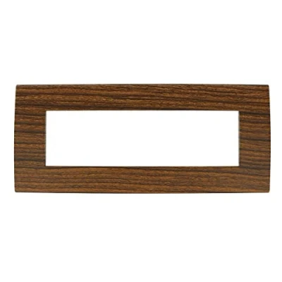 Immagine di Placche Compatibile Con Vimar Arke, Da 7 Moduli/Posti, Colore Radica