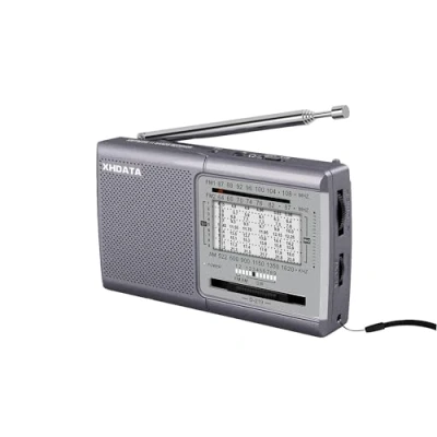 Immagine di XHDATA D219 Radio Portatile FM AM SW Vintage da Casa Escursioni in Campeggio Grigio