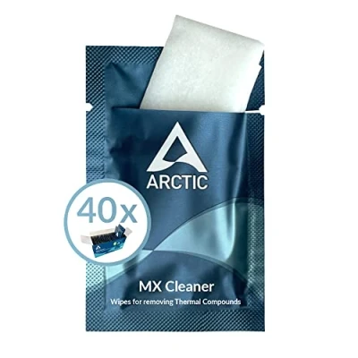 Immagine di ARCTIC MX Cleaner (40 pezzi) Salviette detergenti per rimuovere Pasta Termica CPU CPUCPU, 11,5 x cm, biodegradabile