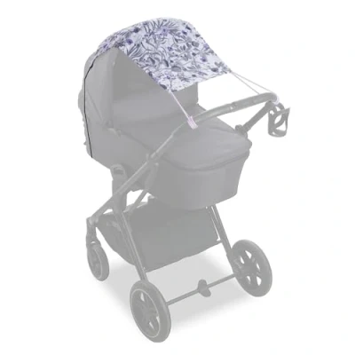 Immagine di Hauck Tendina Parasole Universale con Protezione UV 50+ Tenda Bambini Regolabile e Flessibile a Vari Usi, Pieghevole Resistente Passeggino Navicella Grigio, Fiori