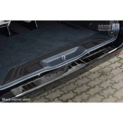 Immagine di Autostyle 2/51005 nero specchio in acciaio INOX paraurti posteriore Vito/Classe V 2014 &quot;costole, cromato