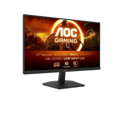 Immagine di AOC Gaming 27G15N Monitor Full HD da 27 pollici, 180 Hz, 1 ms, sincronizzazione adattiva (1920x1080, HDMI 2.0, DisplayPort 1.4), Nero
