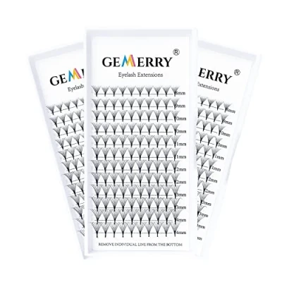 Immagine di Extension Ciglia 8D a Ciuffetti Volume Russo 0.07 D curl 8 14mm mix 3 Vassoi/Pack Professionali Lashes di GEMERRY (8D 0.07D x3)