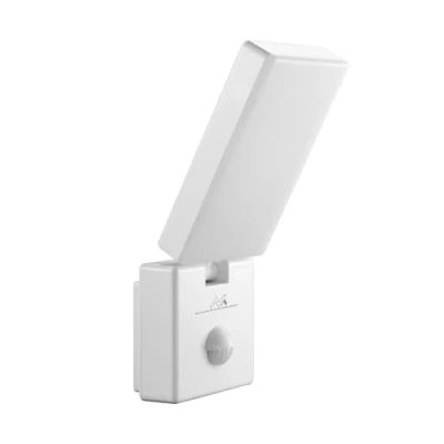Immagine di Maclean MCE516 Lampada LED con Sensore di Movimento Crepuscolare IP65 10W, per interni ed esterni, Aplique da parete, 10 W, impermeabile, 800 lm, 4000 K bianco neutro (Bianco)