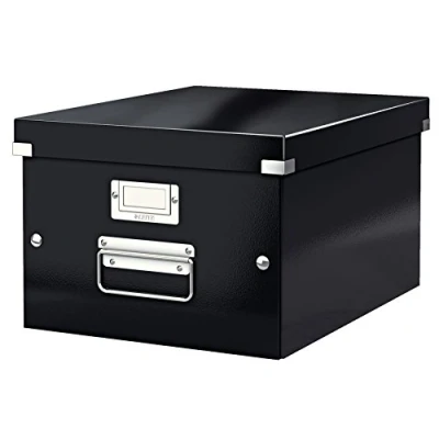Immagine di Leitz Contenitore multiuso 6044 Click &amp; Store Nero (L x A P) 281 200 370 mm 1 pz.