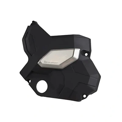 Immagine di POLISPORT 8485500001 Protezione coperchio frizione in plastica resistente contro possibili urti compatibile con le moto Kawasaki Z650 y Ninja 650 17&#039; 23&#039; a colori Nero