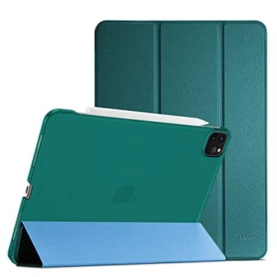 Immagine di ProCase Cover iPad Air 13 Pollici M2 2024, Pro 12.9&quot; 6/5/4/3 Generazione 2022/2021/2020/2018, Custodia Ultra Sottile Leggero con Auto Svegliati/Sonno Verde Acqua