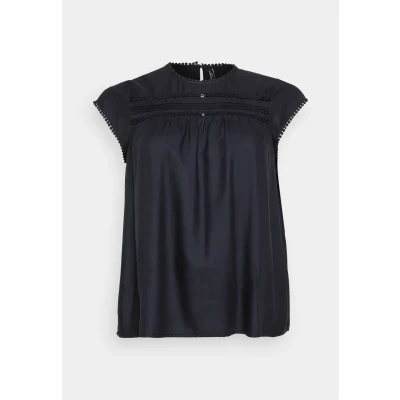 Immagine di Vero Moda Curve Vmdebbie Pleat Tshirt con stampa, Donna, Taglia: 52, Black
