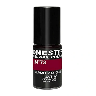 Immagine di ONE STEP Smalto Semipermanente in Gel 3 1 Veloce e Facile Applicazione Durata Settimane Alta Pigmentazione Senza Strato di Dispersione 5ML Layla Cosmetics N.73 VIBRANT LOVE (Rosso)