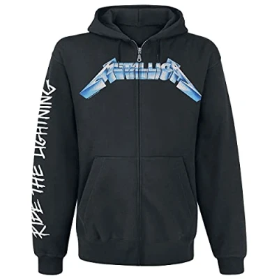 Immagine di Metallica Ride The Lightning Uomo Felpa Jogging Nero S 80% Cotone, 20% Poliestere Regular
