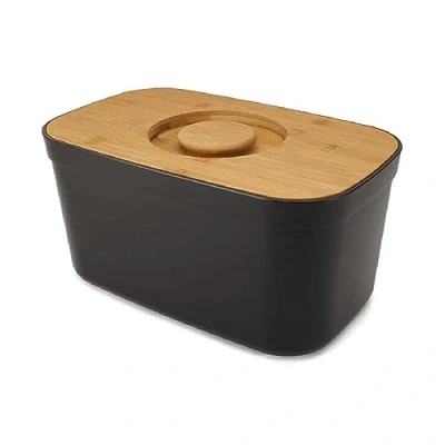 Immagine di Joseph Bread Bin with Chopping Board Black