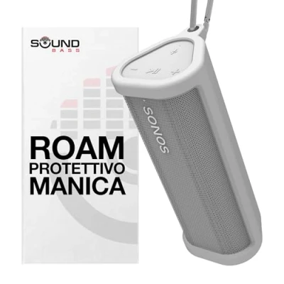Immagine di Custodia Protettiva Resistente in Silicone per Sonos Roam Bianco Proteggi la Tua Cassa Bluetooth Wireless Con Questa Cover/Tasca