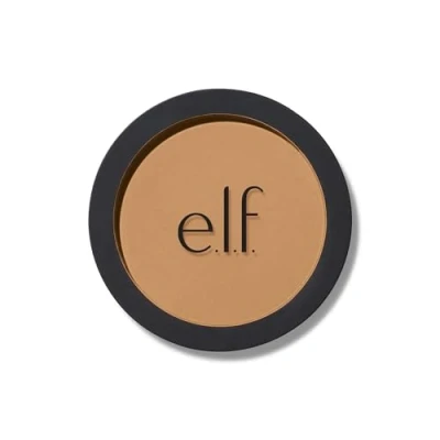 Immagine di e.l.f. Primer Infused Bronzer, per un make up a lunga tenuta che aderisce alla pelle, leggero e modulabile, applicazione facile uniforme, prodotto vegano non testato sugli animali, Tan O’ Clock