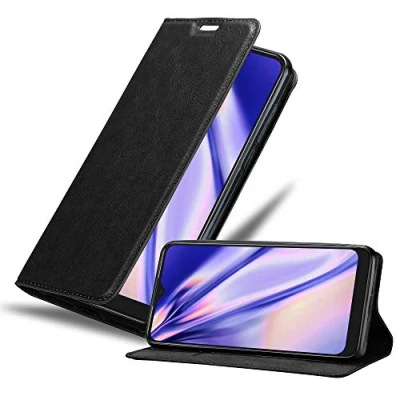 Immagine di Cadorabo Custodia Libro per Alcatel 1s 2020 in Nero di Notte con Vani Carte, Funzione Stand e Chiusura Magnetica Portafoglio Cover Case Wallet Book Etui Protezione