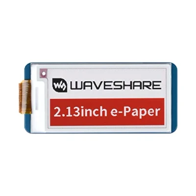 Immagine di Waveshare 2.9Inch E Paper Display Module(B) 296x128 Resolution 3.3v/5v Ink Electronic Screen,Red Black White Three Color for Raspberry Pi/Jetson Nano/Arduino/STM32