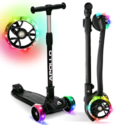 Immagine di Apollo Monopattino KidsPro 4 Bambino e Bambina 3 Ruote Piegevole Regolabile in Altezza Anni su con LED