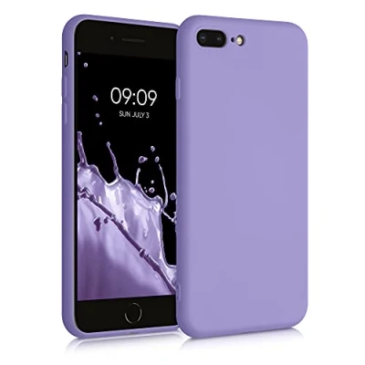 Immagine di kwmobile Cover per Apple iPhone 7 Plus/iPhone 8 Plus Custodia Back Case Smartphone in Silicone TPU Protezione Gommata lavanda lilla