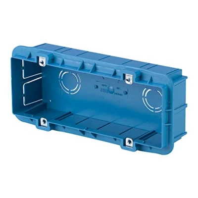 Immagine di Poly Pool PP8131 Scatola di Derivazione da Incasso per Installazioni in Muratura, Massimo 6 Moduli, Rettangolare, Blu