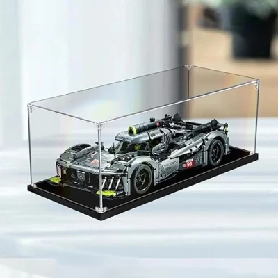 Immagine di Funshake Teca per Lego 42156 Technic Peugeot 9X8 24H Le Mans Hybrid Hypercar, A Prova di Polvere Vetrina in Acrilico Plexiglas Acrylic Display Case ( Non Incluso Modello )