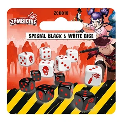 Immagine di ASMODEE PACK DADOS ESPECIAL BLACK WHITE JUEGO DE MESA ZOMBICIDE