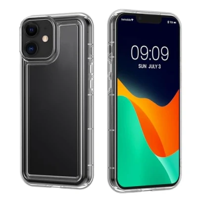 Immagine di kwmobile Custodia Compatibile con Apple iPhone 11 Cover Protezione Gommata Smartphone in Silicone TPU Air Cushion Design trasparente