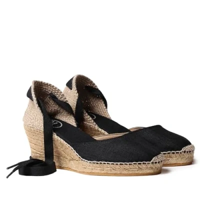 Immagine di Toni Pons Espadrillas da Donna in Tessuto di Cotone CALONGE Nero, 37 EU
