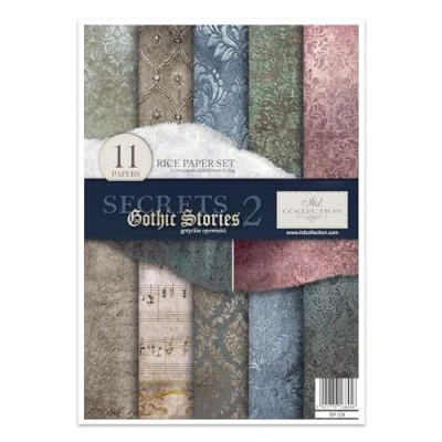Immagine di ITD Collection Papier de riz créatif A4 Decoupage Rice Paper Sheet 29,7 x 21 cm Technique découpage multicolore (RP009) HS code 48021000