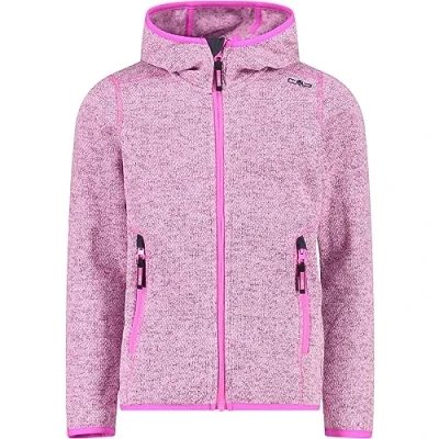 Immagine di CMP Giacca in Knit Tech da bambini con cappuccio fisso, Purple Fluo Titanio, 176