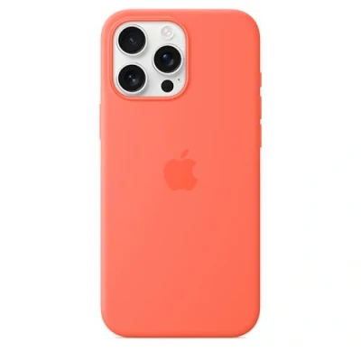 Immagine di Apple Custodia in silicone con MagSafe (Apple iPhone 16 Pro Max), Cover smartphone, Arancia
