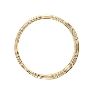Immagine di Vaessen Creative Filo Metallico di Alluminio con goffratura Piatta, 5 x 1 mm, m Oro Chiaro