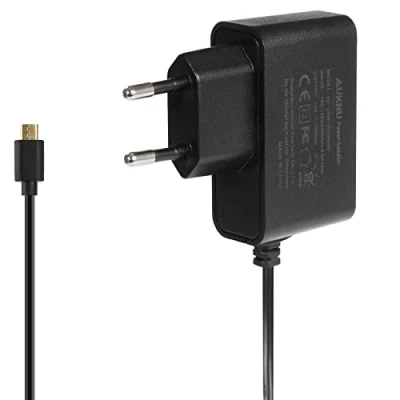 Immagine di Aukru Caricabatterie 5V 3A 3000mA Micro USB Alimentatore per Raspberry Pi 3 Modello B+ Plus/Pi