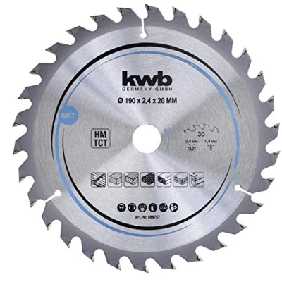 Immagine di kwb 586757 Lama circolare in metallo duro 190 x 20 mm 1 pz.