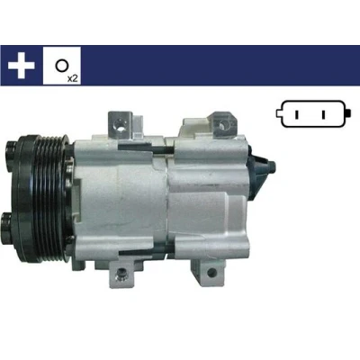Immagine di MAHLE ORIGINAL ACP 153 000S Compressore Aria Condizionata FS10 170 12 PAG 46 R 134a con anello tenuta senza vite spurgo olio FORD: Galaxy Mk1 MPV