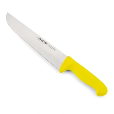 Immagine di Arcos Serie 2900 Coltello Scannare Macellaio Bistecca Lama Acciaio Inossidabile Nitrum 250 mm Manico Polipropilene Colore Giallo