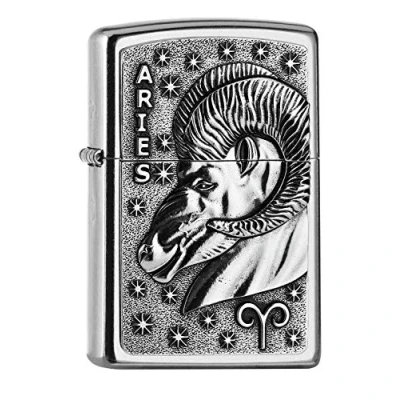 Immagine di Zippo, 2006507, PL AA8207 Accendino AriesTierkr. V19, in ottone, design, 5,83,81,2