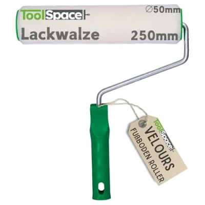Immagine di Toolspace Rullo per Dipingere Pavimenti e Mobili in Velluto Piccoli Rulli Vernici, Vernici Epossidiche, Resine Poliestere Estremamente Resistente Φ50 25 cm