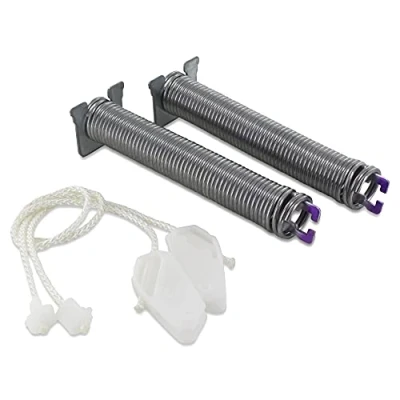 Immagine di DL pro Molle della cerniera porta per Bosch Siemens 12004032 Kit di riparazione codice colore grigio cachi con tiri corda lavastoviglie