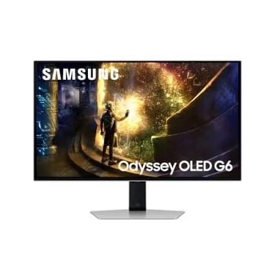 Immagine di Samsung Monitor Gaming Odyssey OLED G6 (S27DG612), Flat, 27&#039;&#039;, 2560x1440 (QHD), 16:9, HDR10+, Glare Free, 240Hz, 0,03ms (GtG), FreeSync Premium Pro, HDMI, USB, DP, HAS, Pivot