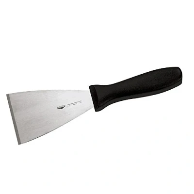 Immagine di Paderno 18520 04 Spatola Triangolare Professionale/Raschietto Tagliapasta con Manico, Acciaio Inossidabile, Argento