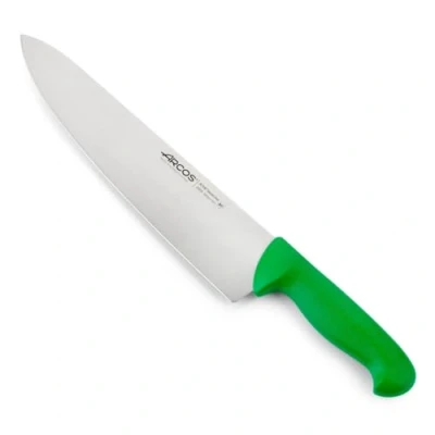 Immagine di Arcos Serie 2900 Coltello da Chef Cucina Lama Acciaio Inossidabile Nitrum 300 mm Manico Polipropilene Colore Verde