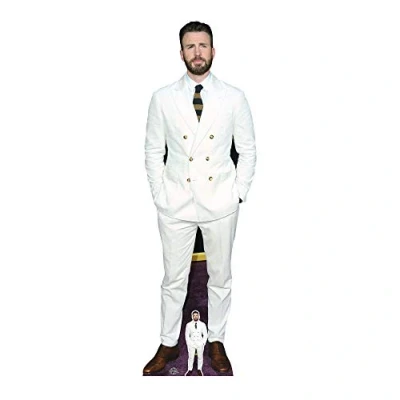 Immagine di STAR CUTOUTS CS890 cartone a grandezza naturale di Chris Evans, con mini sagoma in omaggio, ideale per fan, regali, compleanni e feste, Tinta unita, Multicolore, Lifesize