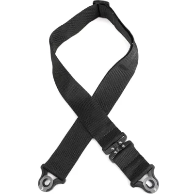 Immagine di D&#039;Addario Auto Lock Tracolla Per Chitarra Accessori Acustica Ed Elettrica Autobloccante Facile Da Usare Black 2&quot; Width Swivel Polypro