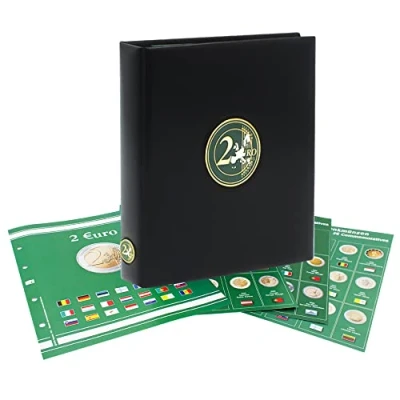 Immagine di SAFE 7341 Vol 4 raccoglitore monete da 2 Euro 2019 2021 fogli portamonete collezione inclusi 235 x 265 45 mm