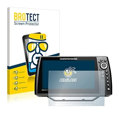 Immagine di brotect Pellicola Protettiva Vetro per Humminbird Helix 9 CHIRP MSI+ GPS G4N Protezione Schermo [Durezza Estrema 9H, Chiaro]