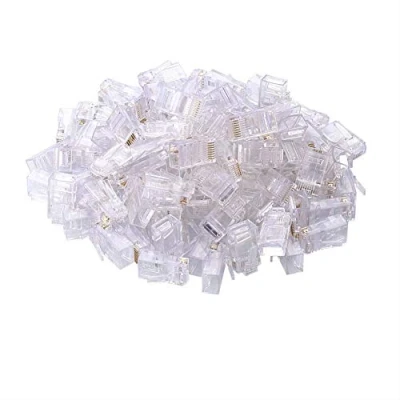 Immagine di PLUG RJ 45 RJ45 CONNETTORI 50 PEZZI 8P8C PER CAVO DI RETE ETHERNET LAN CAT 5E