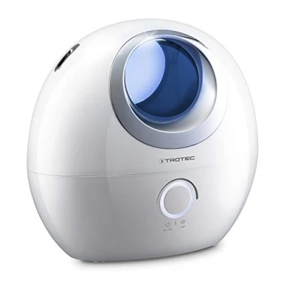 Immagine di TROTEC Umidificatore a ultrasuoni B 1 e diffusore di aroma 2 in Spia LED del serbatoio dell&#039;acqua per Camera da letto, Spa, Ufficio, Yoga, Soggiorno, Stanza Bambini, ecc