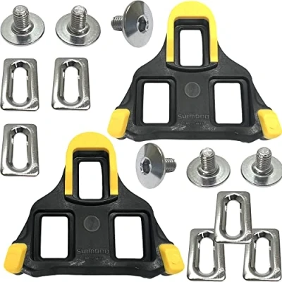 Immagine di SHIMANO Piastre per scarpe Cleat SH + adesivo Fantic26 (SH 11 not Fixed (3) giallo)
