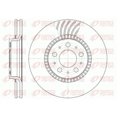 Immagine di REMSA 6591.10 Disco freno Assale anteriore 305, 305 28 5 ventilato VOLVO: S60 I, V70 2, C70 I Coupe