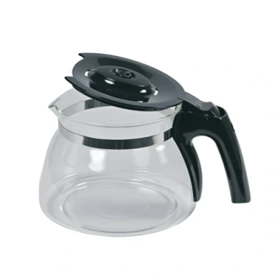 Immagine di 6603038 Brocca in vetro, con filtro per macchina da caffè, colore: nero trasparente